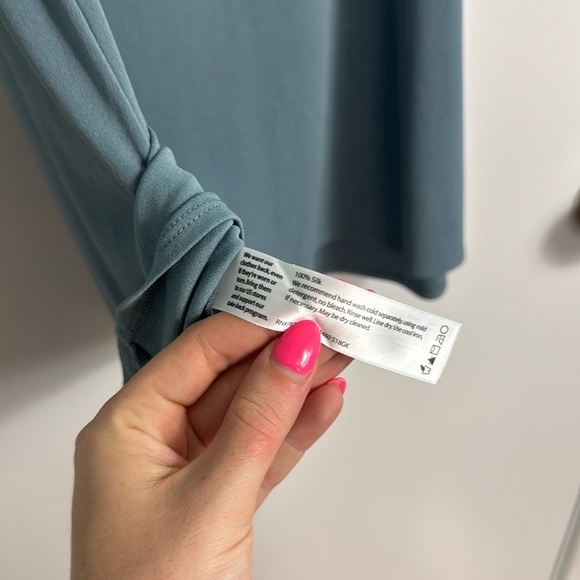 Eileen Fisher Slate Blue 100% Silk Tank Top Size Small - Picture 6 of 10